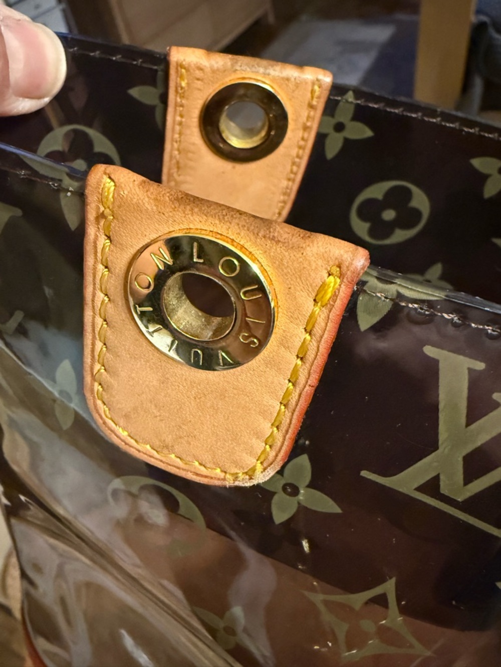 Louis Vuitton Monogram Vinyl Cabas Ambre PM Tote Bag - Picture 11 of 12